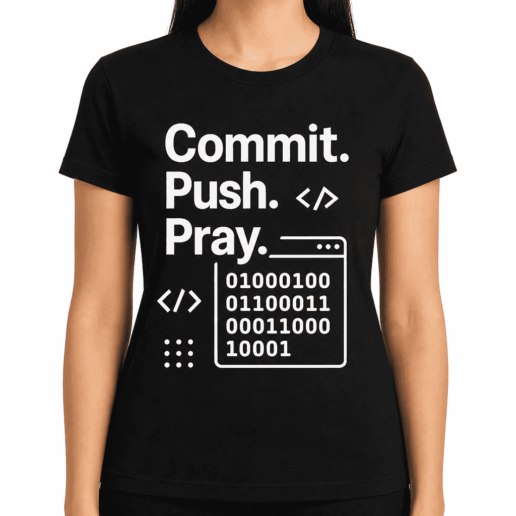 Commit. Push. Pray. T-Shirt