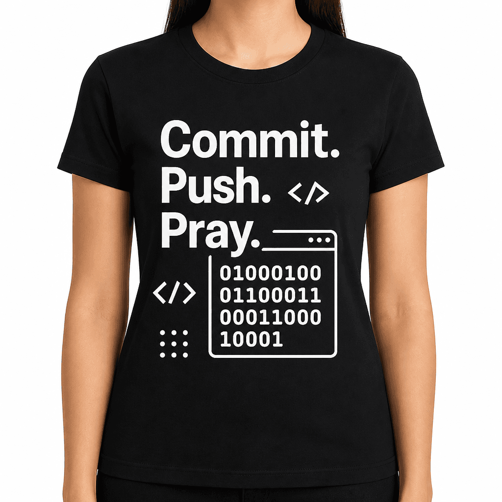 Commit. Push. Pray. T-Shirt