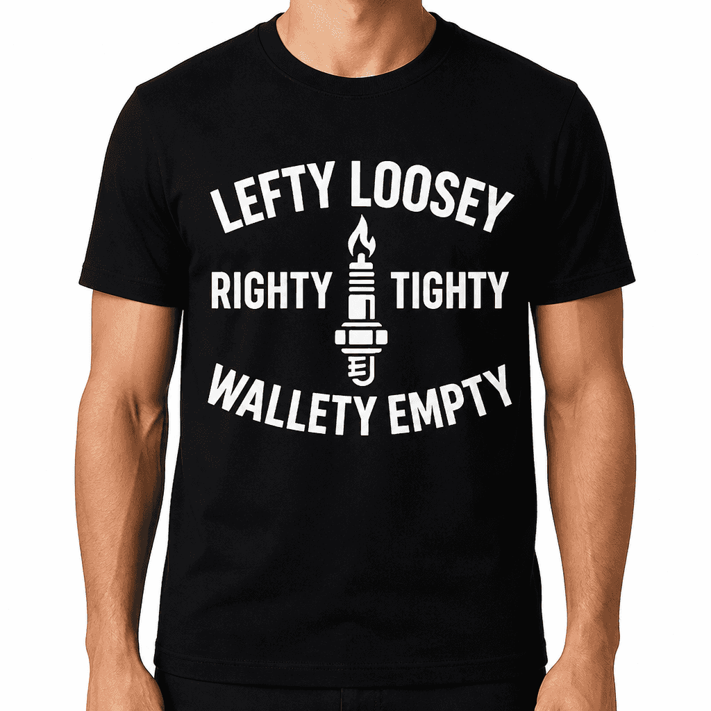 Lefty Loosey, Righty Tighty, Wallety Empty T-Shirt