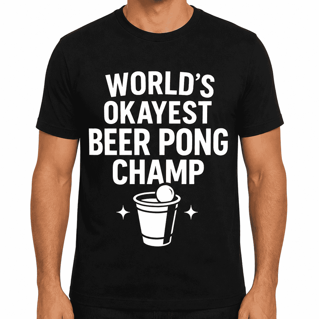 World’s Okayest Beer Pong Champ T-Shirt