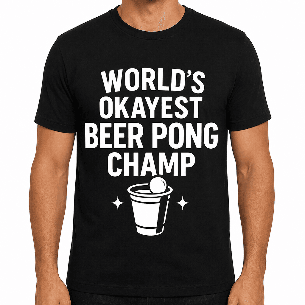 World’s Okayest Beer Pong Champ T-Shirt