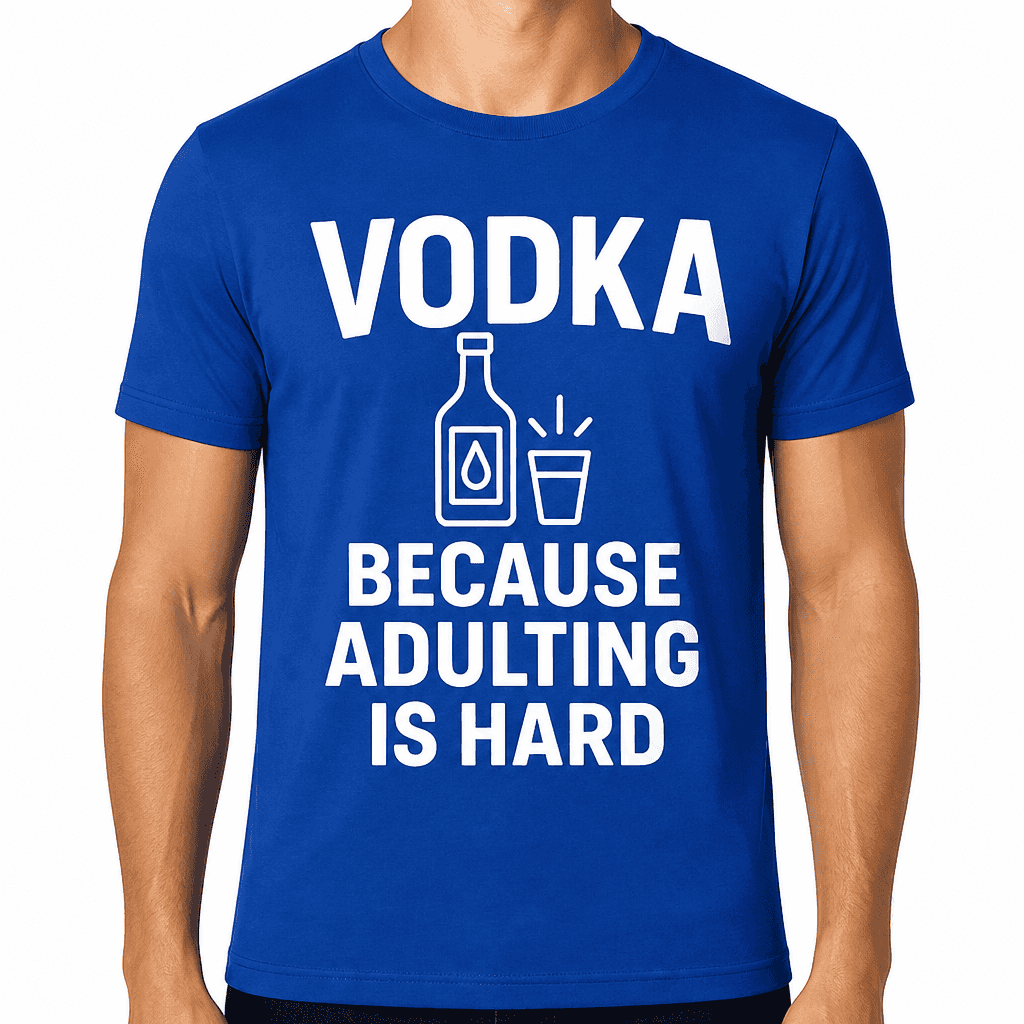 Vodka: Because Adulting is Hard T-Shirt