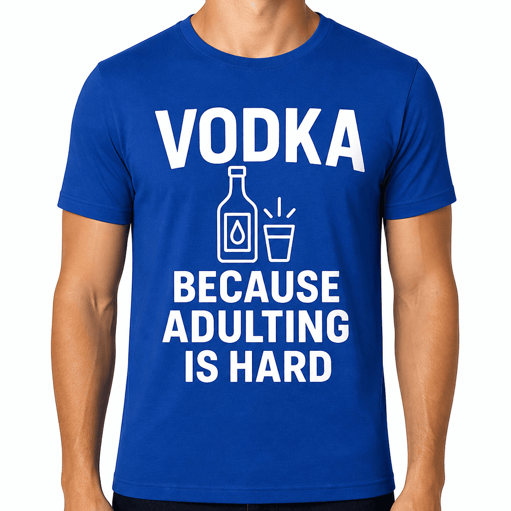 Vodka: Because Adulting is Hard T-Shirt
