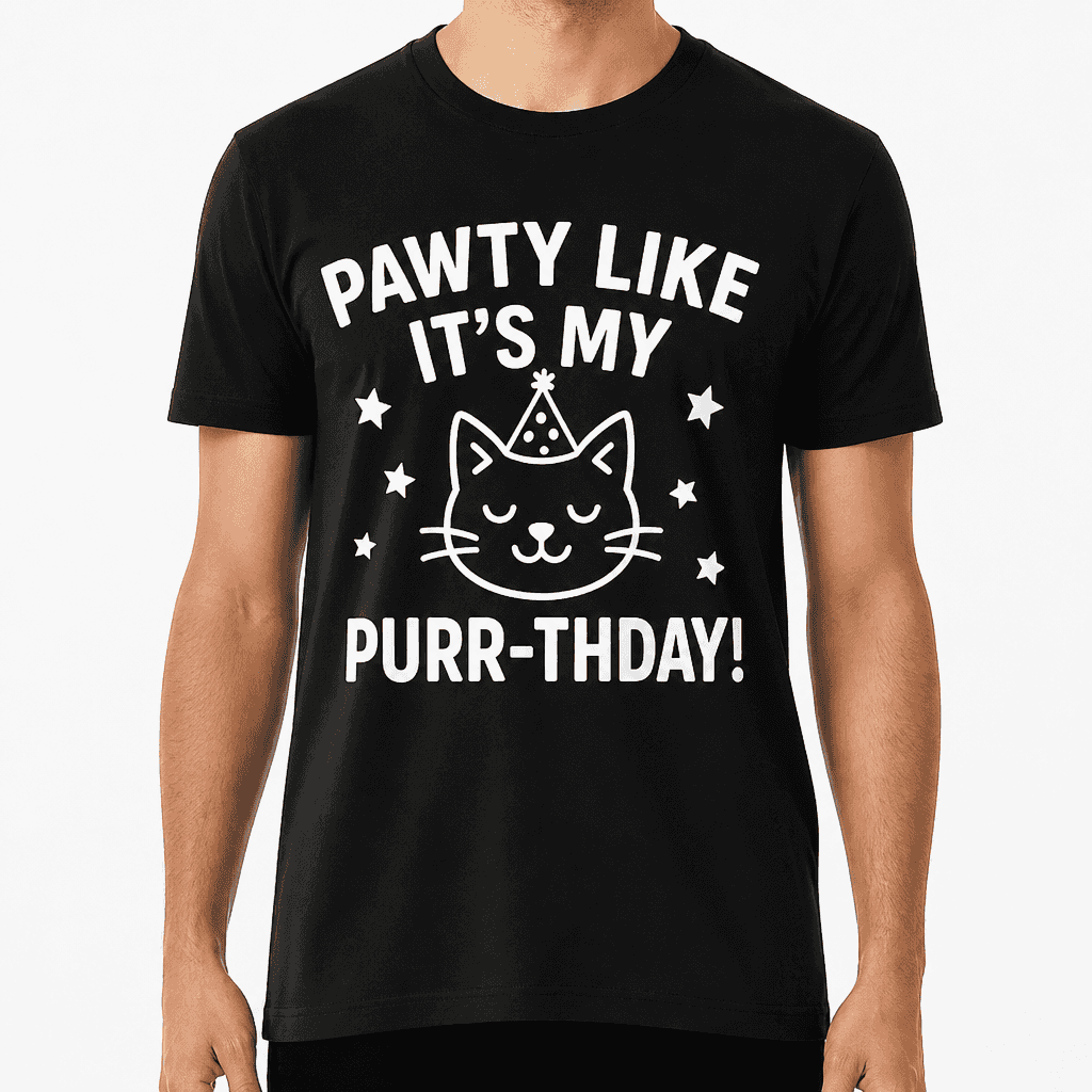 Pawty Like It's My Purr-thday! T-Shirt