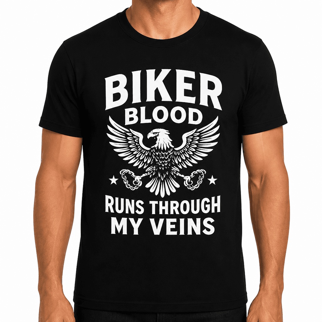 Biker Blood Runs Through My Veins T-Shirt