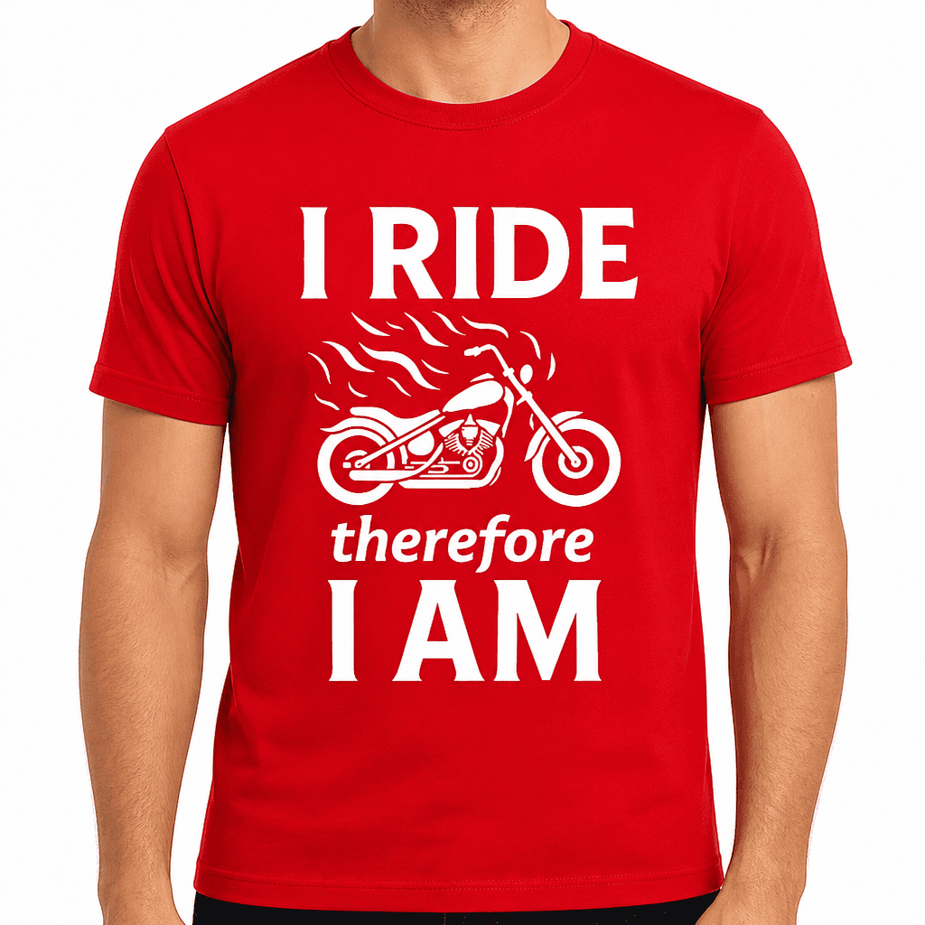 I Ride Therefore I Am T-Shirt