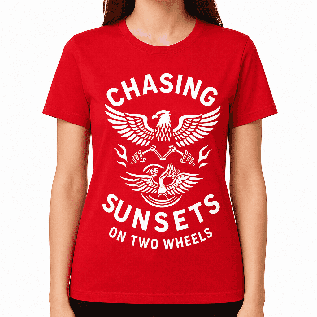 Chasing Sunsets on Two Wheels T-Shirt