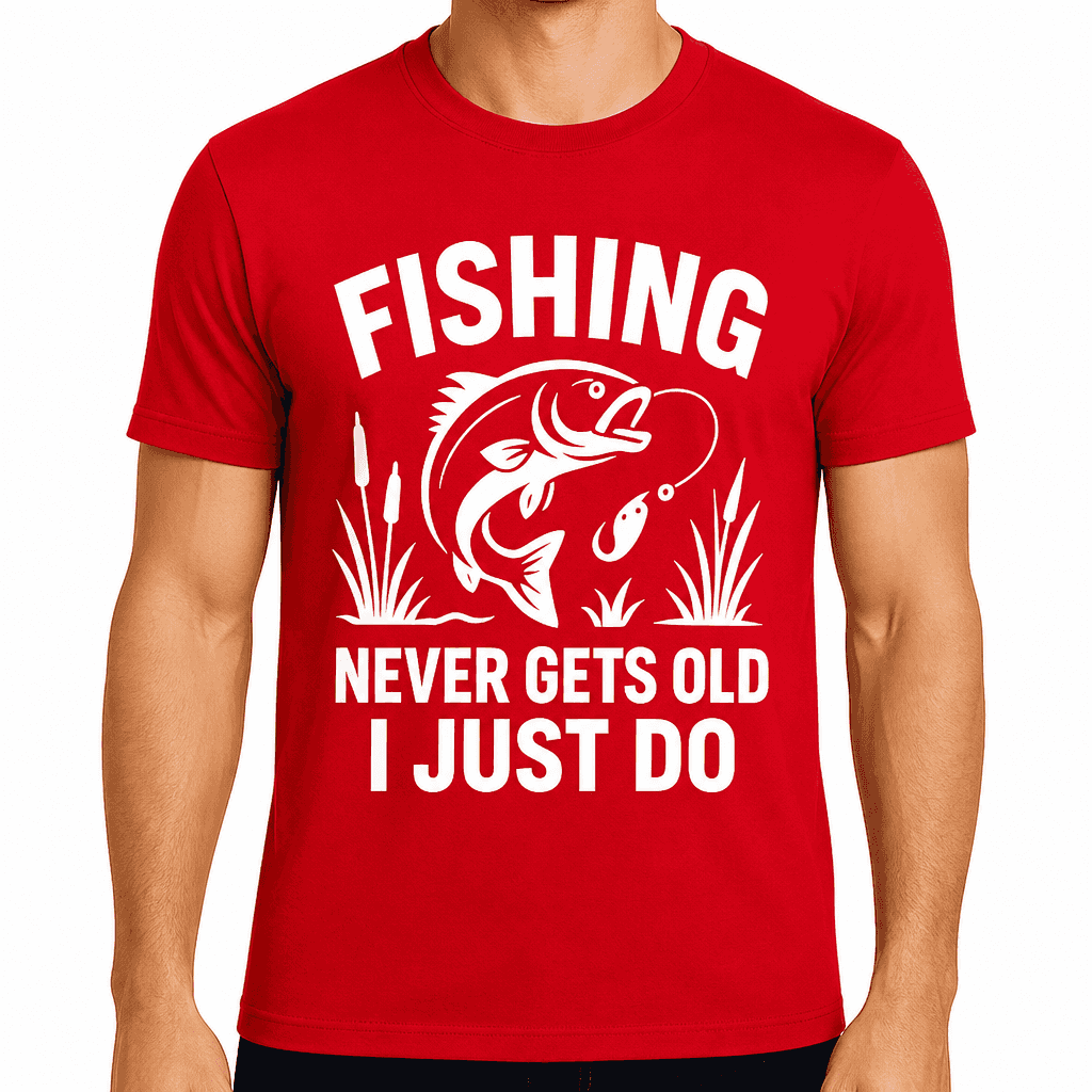 Fishing Never Gets Old, I Just Do T-Shirt