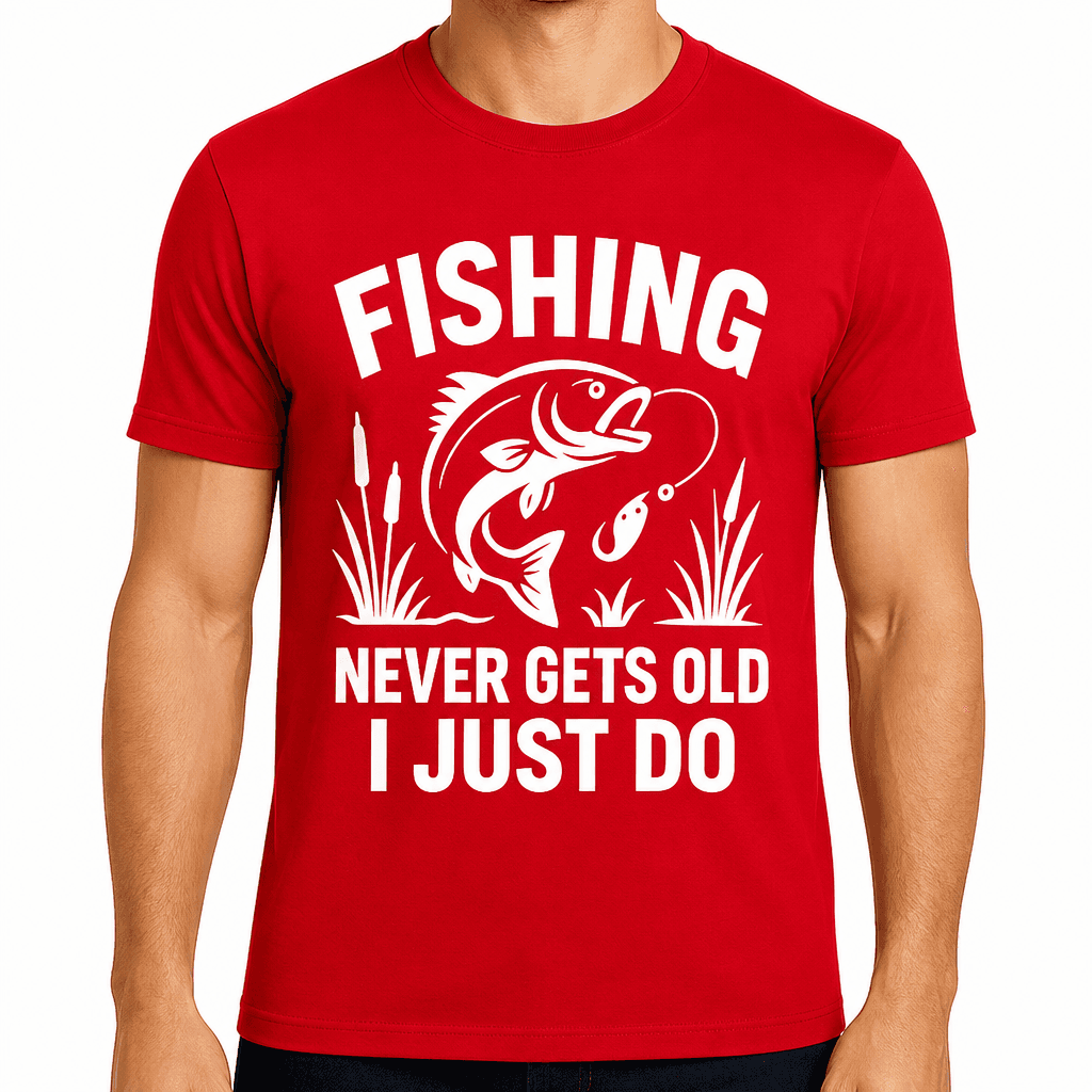 Fishing Never Gets Old, I Just Do T-Shirt
