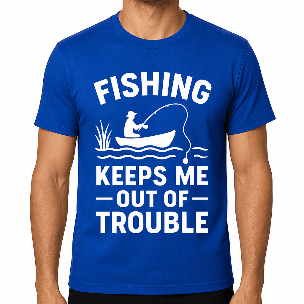 Fishing Keeps Me Out of Trouble T-Shirt