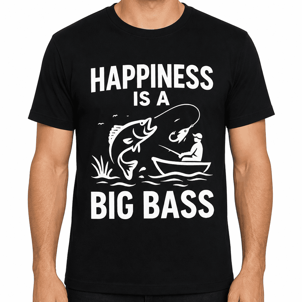 Happiness is a Big Bass T-Shirt