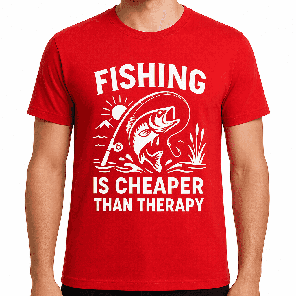 Fishing is Cheaper Than Therapy T-Shirt