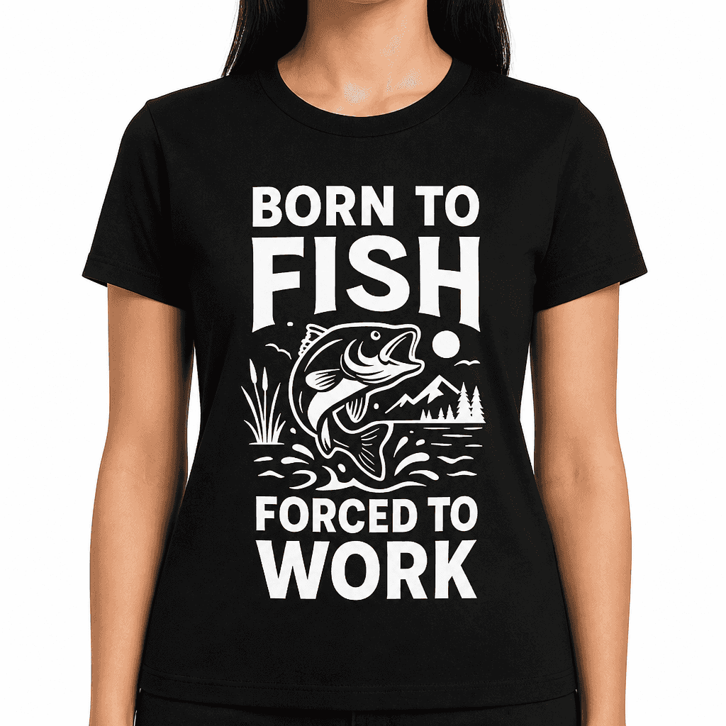 Born to Fish Forced to Work T-Shirt