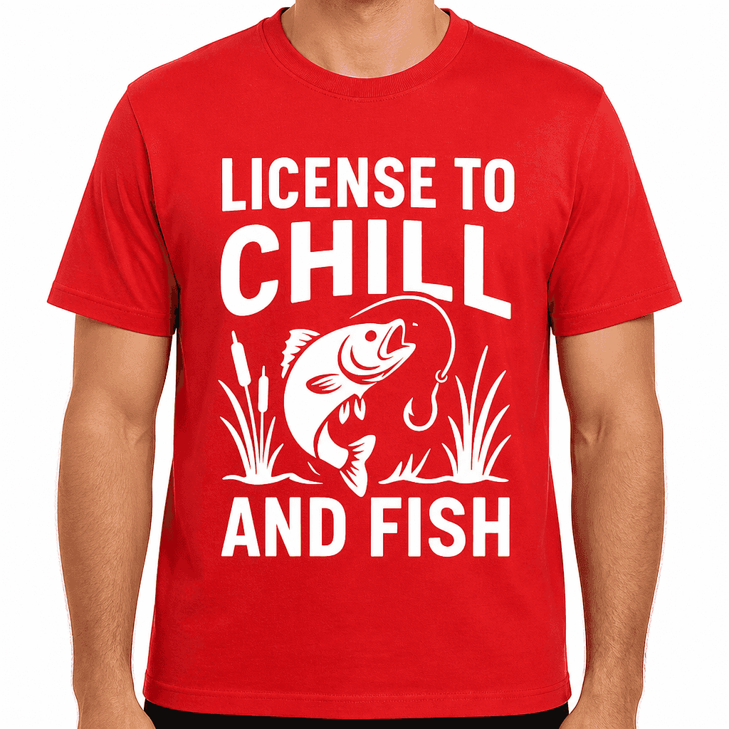 License to Chill and Fish T-Shirt