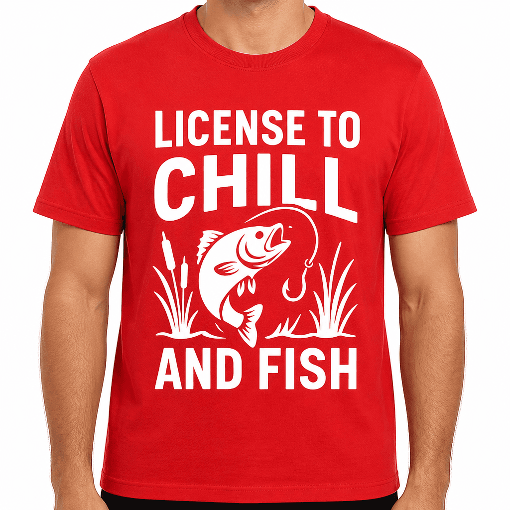 License to Chill and Fish T-Shirt
