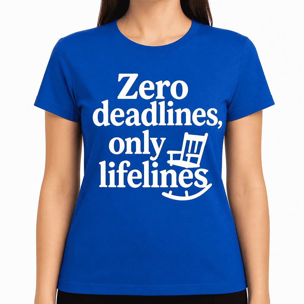 Zero Deadlines, Only Lifelines T-Shirt