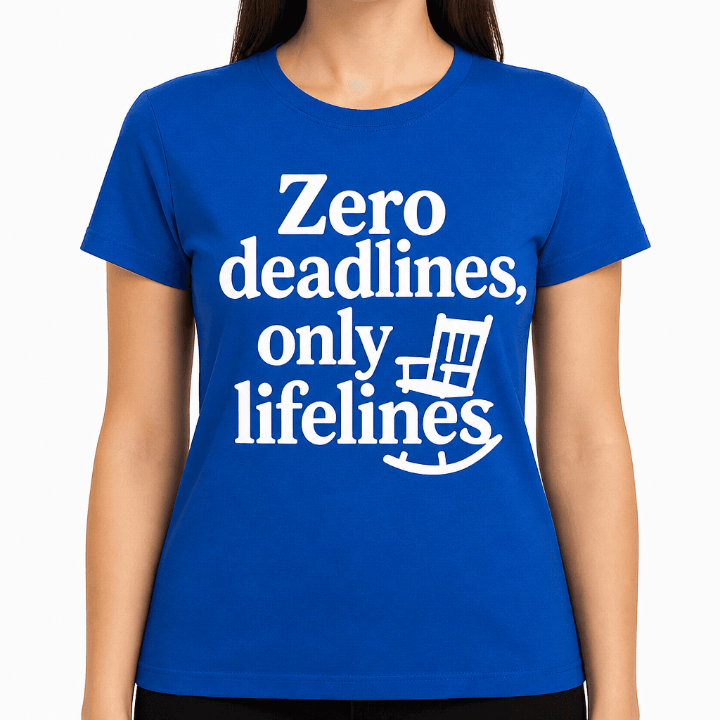 Zero Deadlines, Only Lifelines T-Shirt