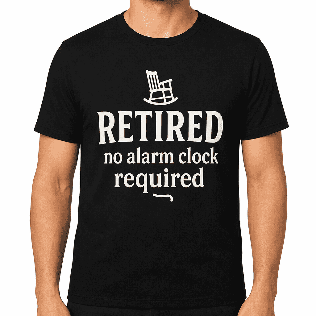 Retired: No Alarm Clock Required T-Shirt