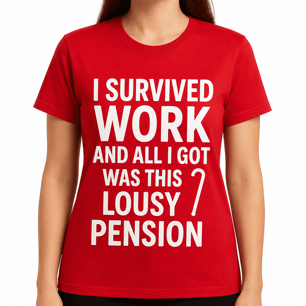 I Survived Work And All I Got Was This Lousy Pension T-Shirt