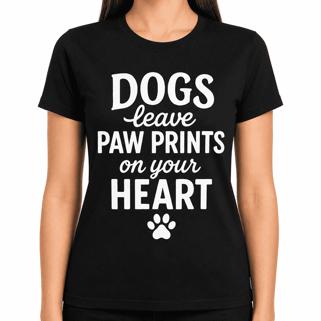 Dogs Leave Paw Prints On Your Heart T-Shirt