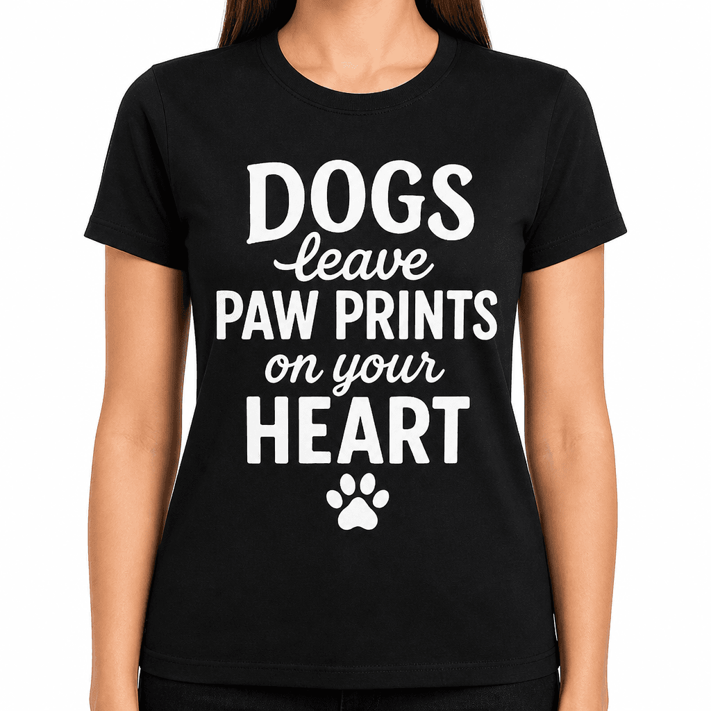 Dogs Leave Paw Prints On Your Heart T-Shirt