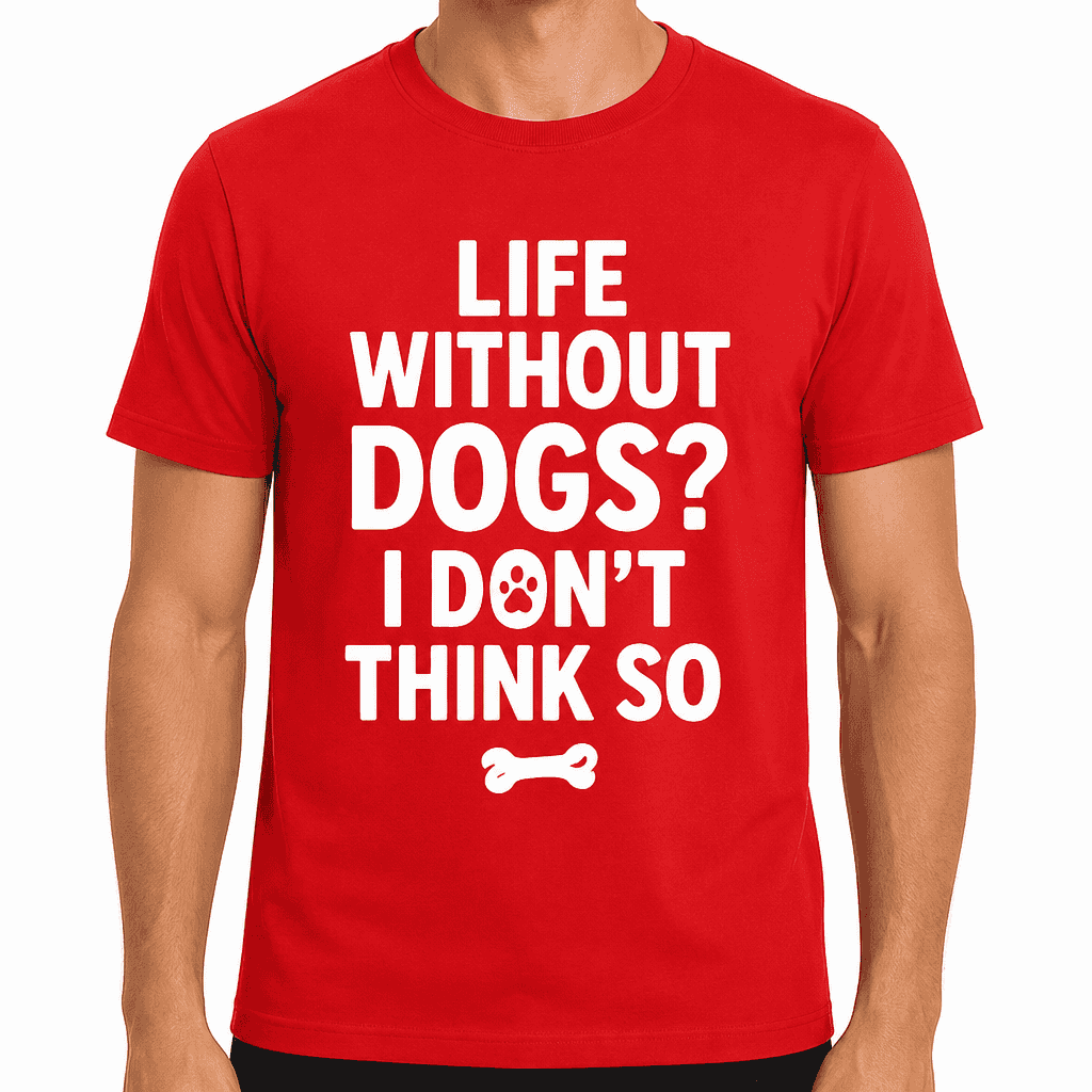 Life Without Dogs? I Don’t Think So - Funny Dog Lover T-Shirt