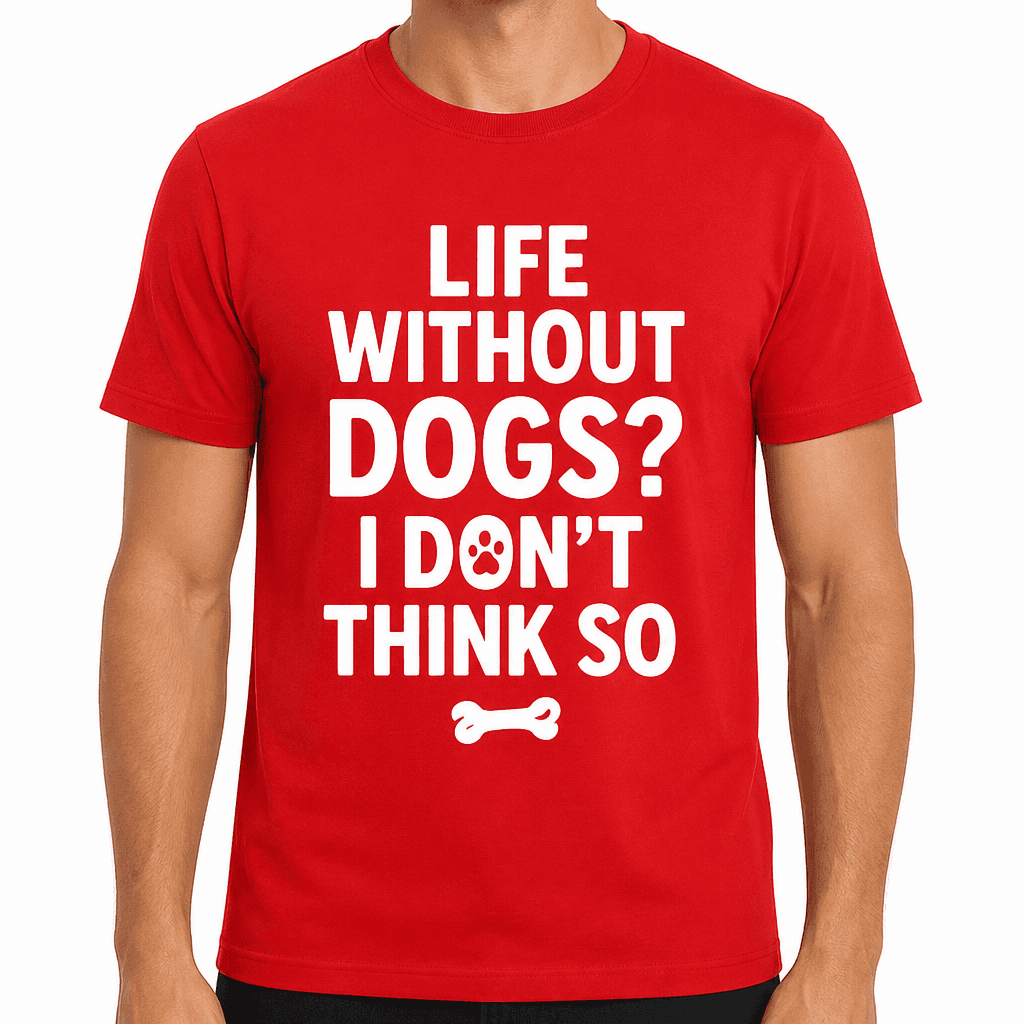 Life Without Dogs? I Don’t Think So - Funny Dog Lover T-Shirt