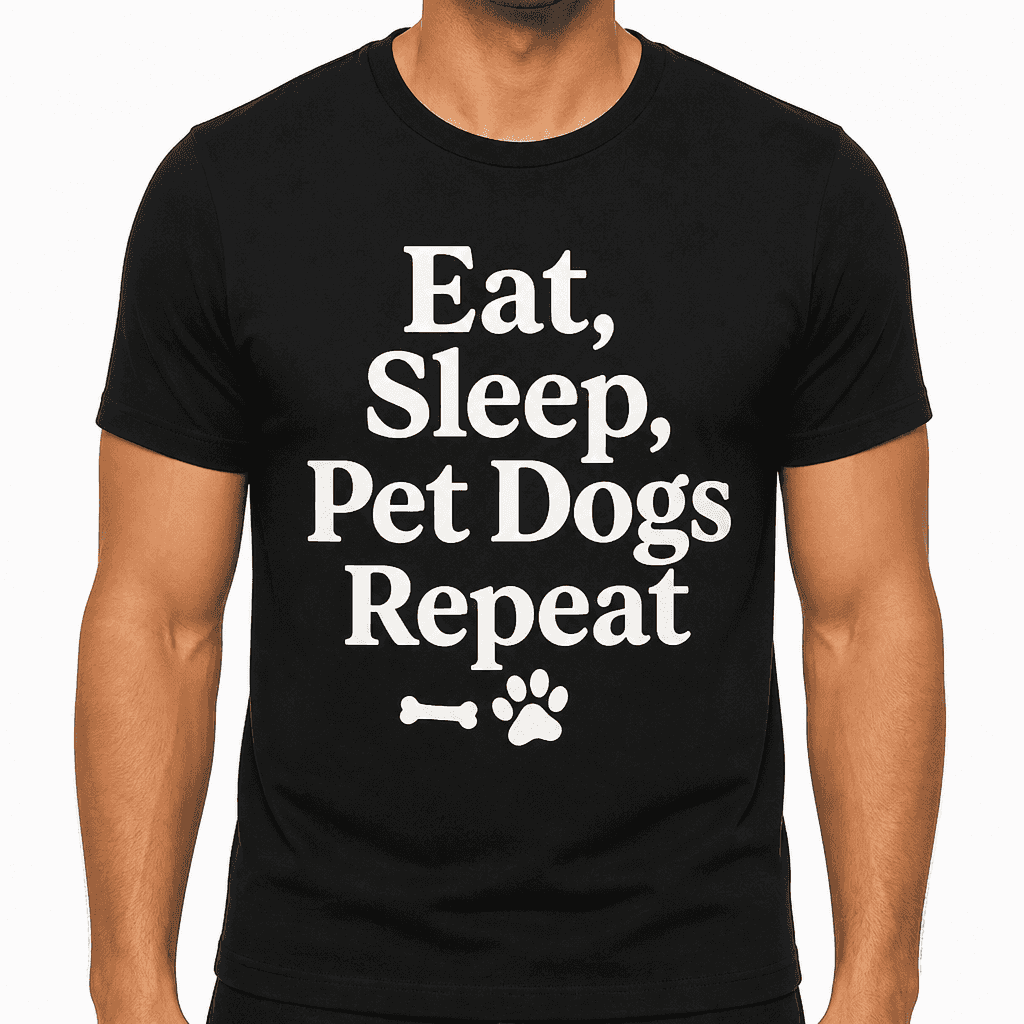 Eat, Sleep, Pet Dogs, Repeat T-Shirt