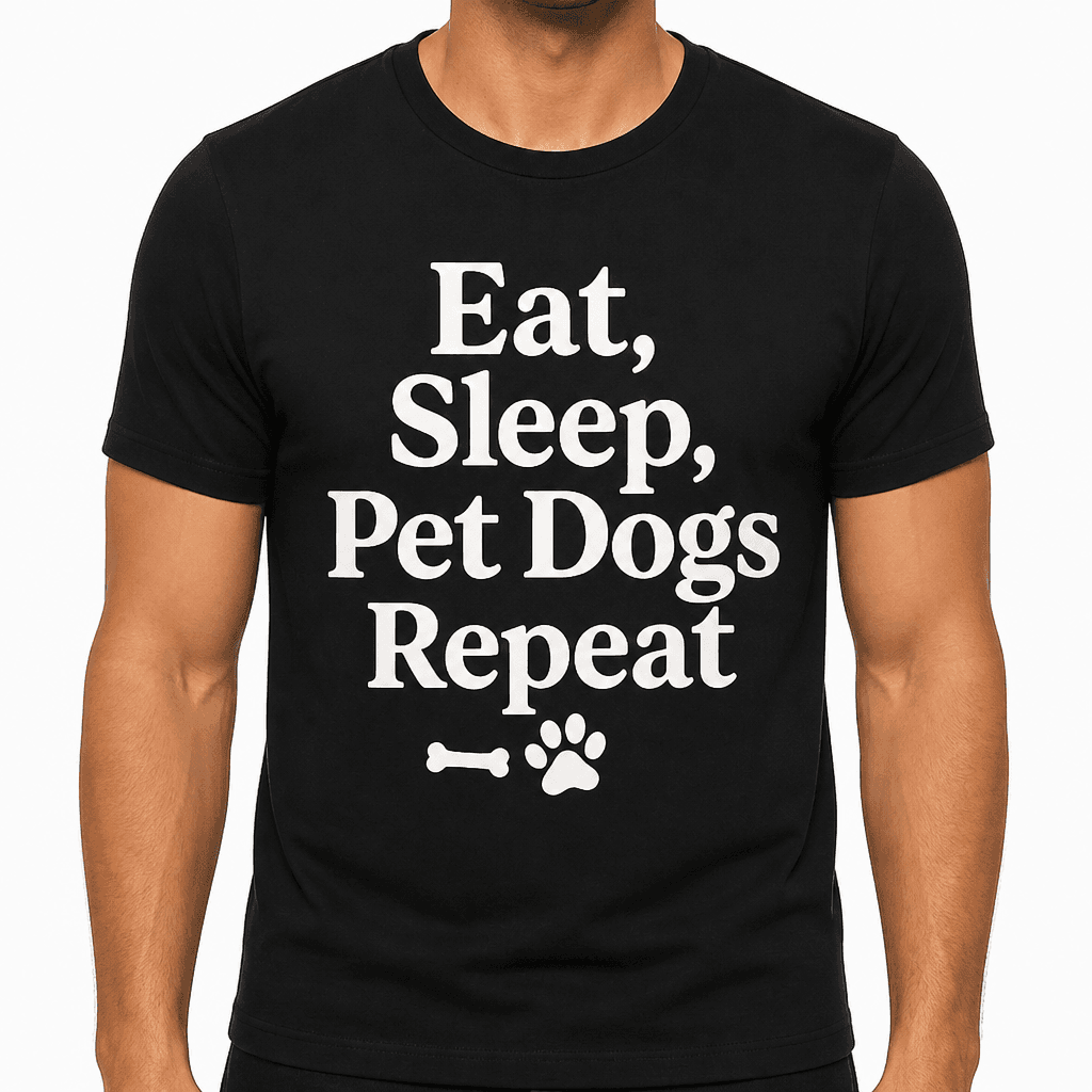 Eat, Sleep, Pet Dogs, Repeat T-Shirt