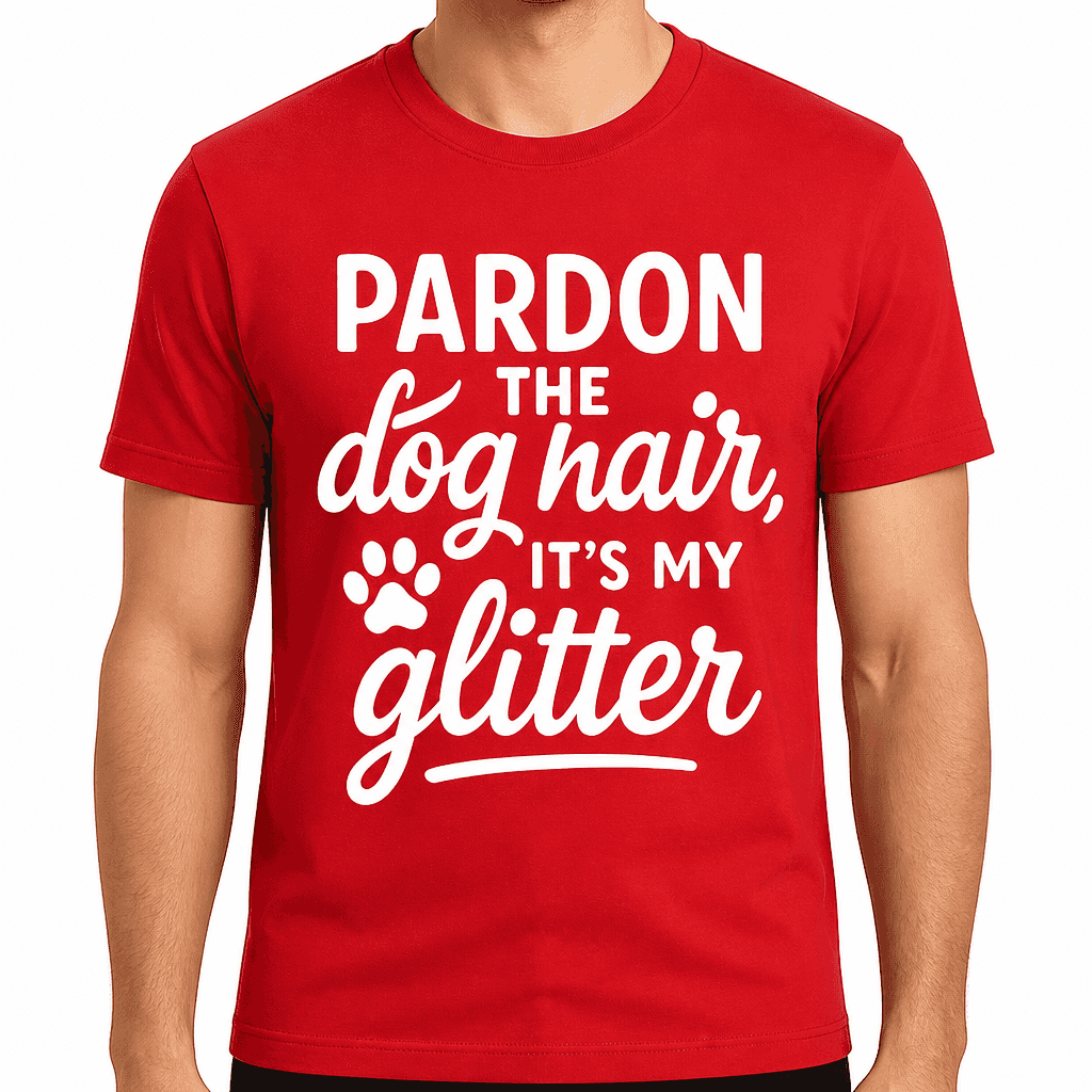 Pardon The Dog Hair, It's My Glitter T-Shirt