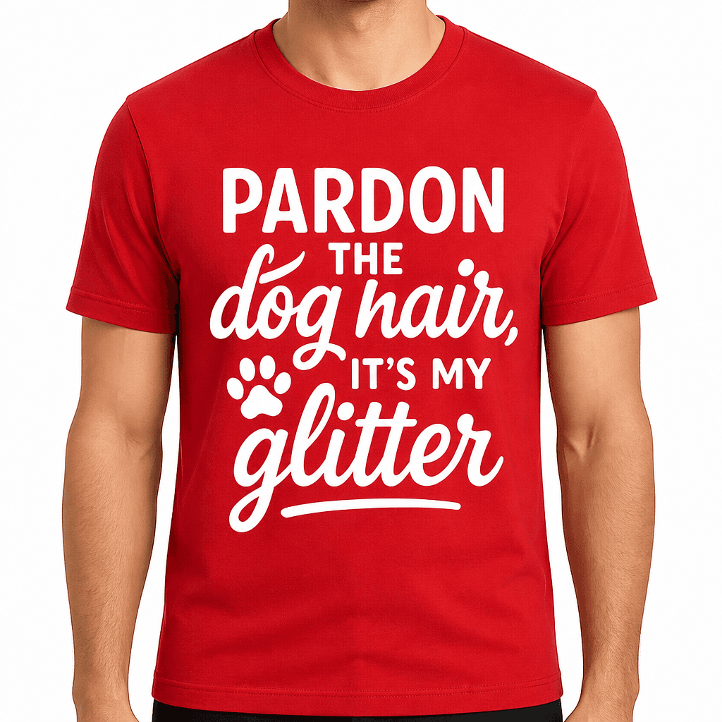 Pardon The Dog Hair, It's My Glitter T-Shirt