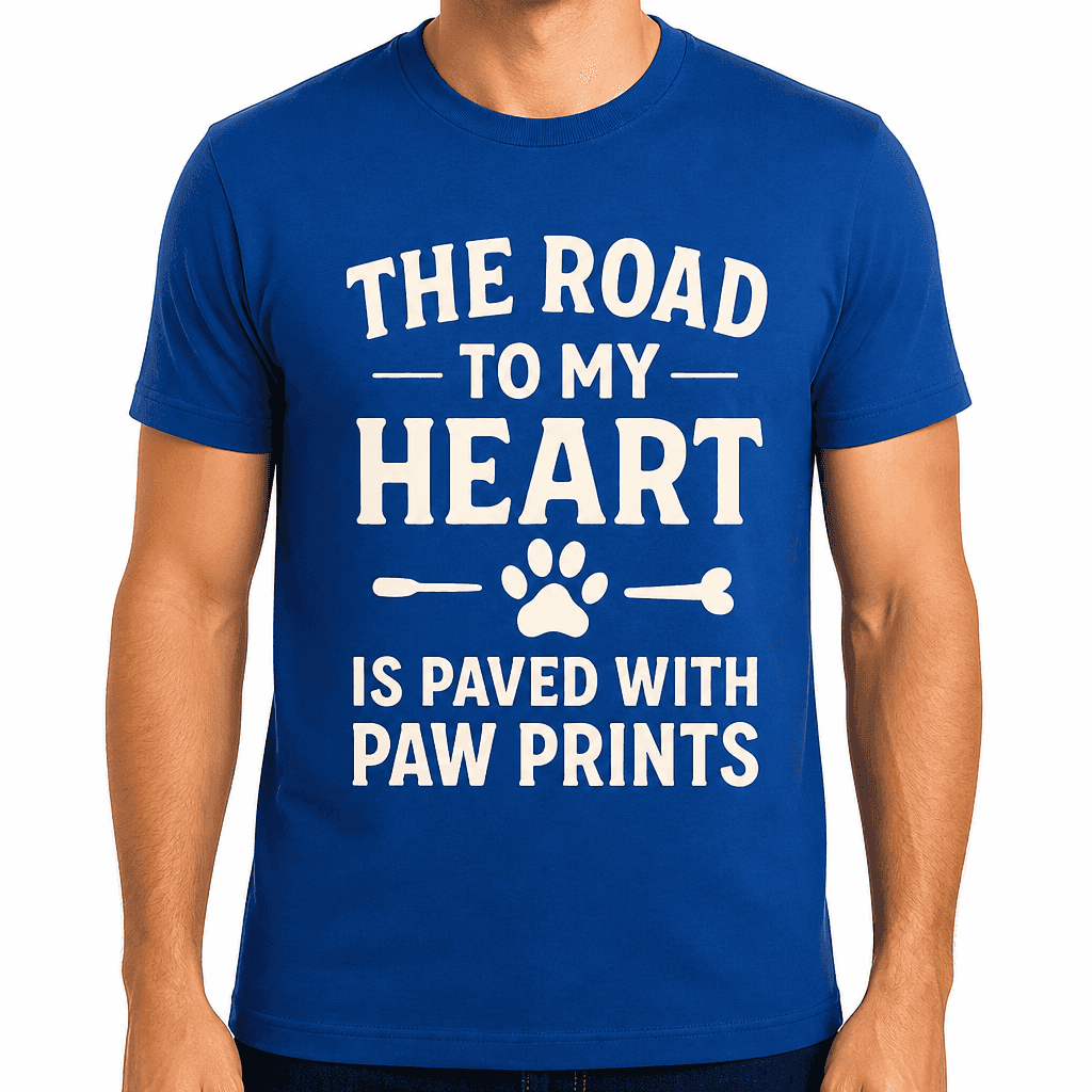 The Road to My Heart Is Paved with Paw Prints T-Shirt
