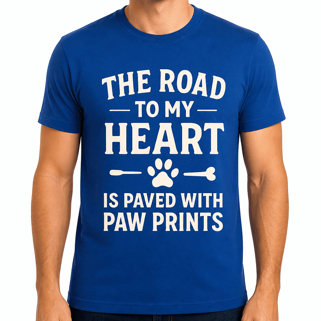 The Road to My Heart Is Paved with Paw Prints T-Shirt