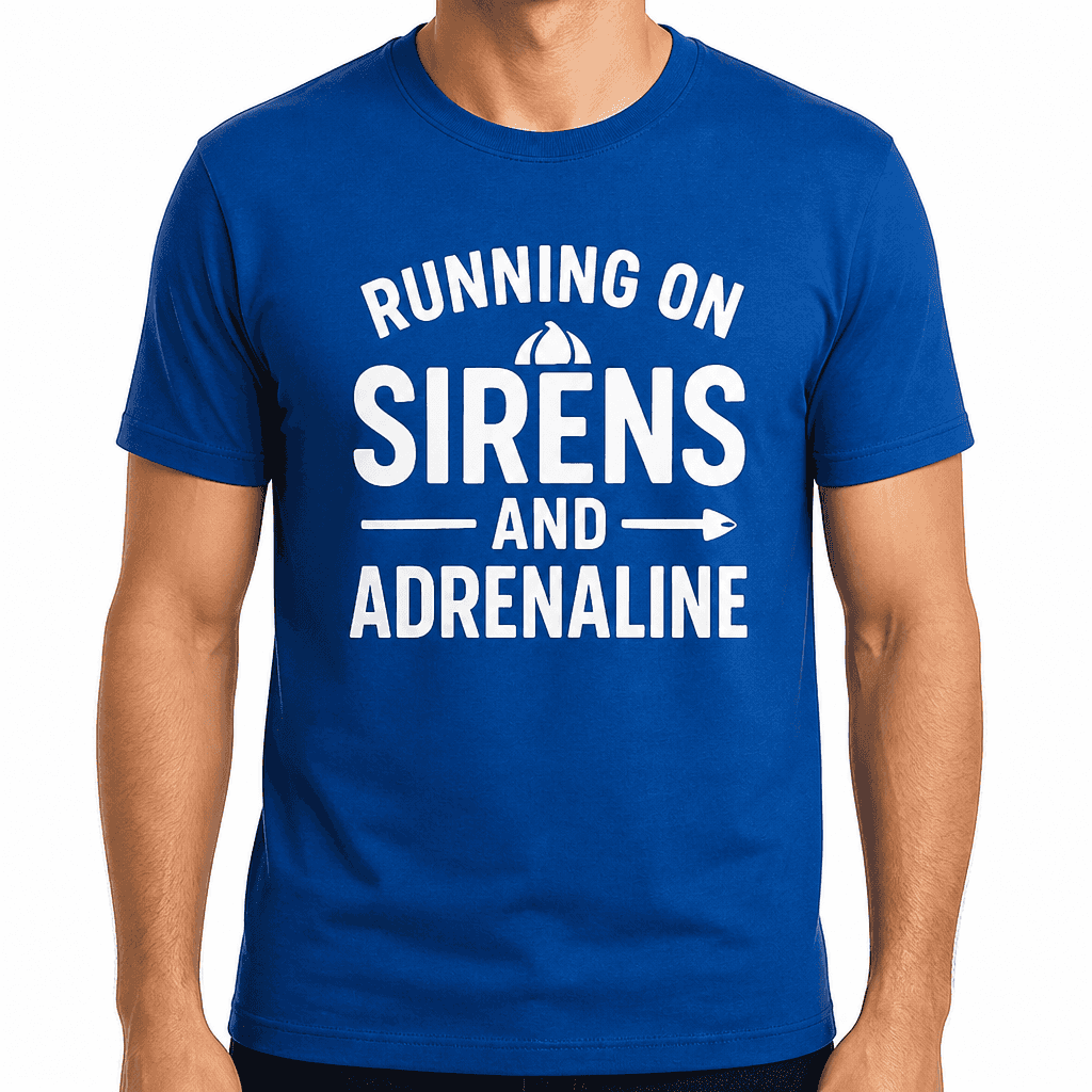 Running on Sirens and Adrenaline T-Shirt