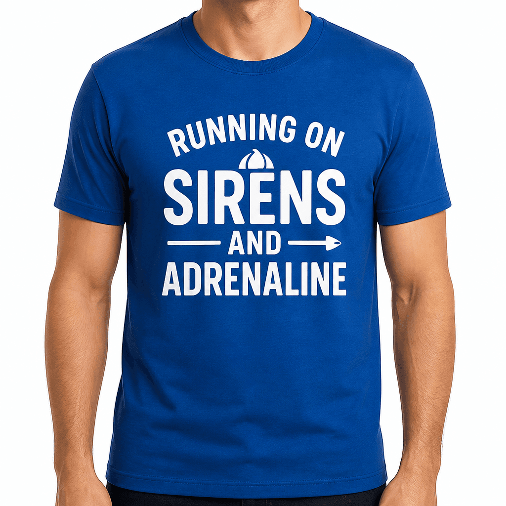Running on Sirens and Adrenaline T-Shirt