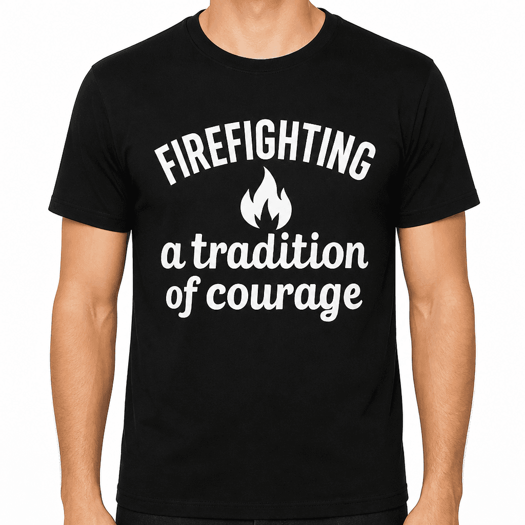 Firefighting: A Tradition of Courage T-Shirt