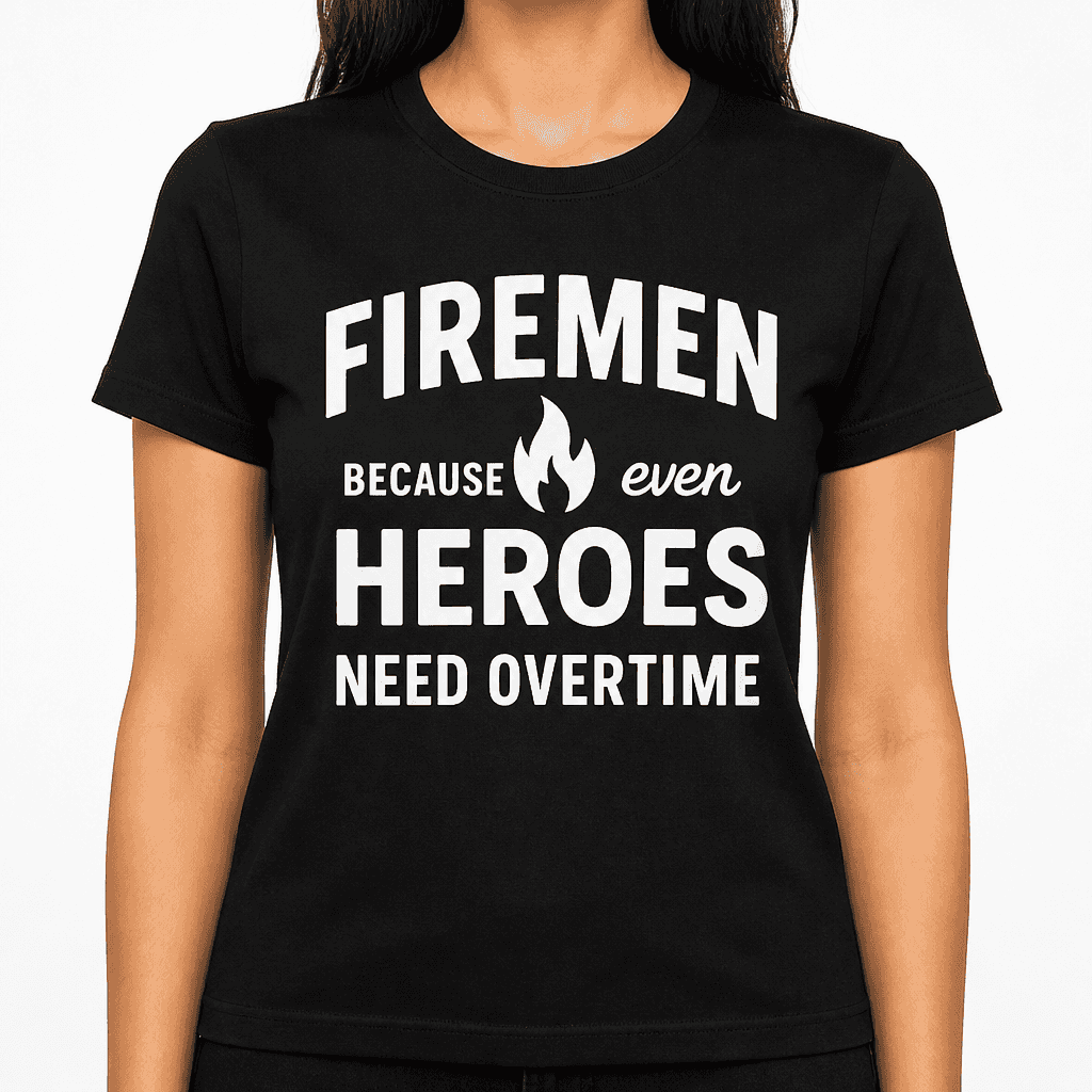 Firemen: Because Even Heroes Need Overtime T-Shirt
