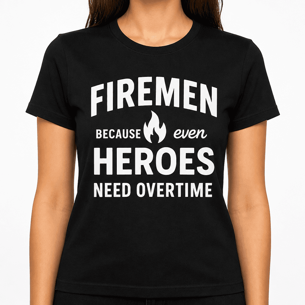 Firemen: Because Even Heroes Need Overtime T-Shirt