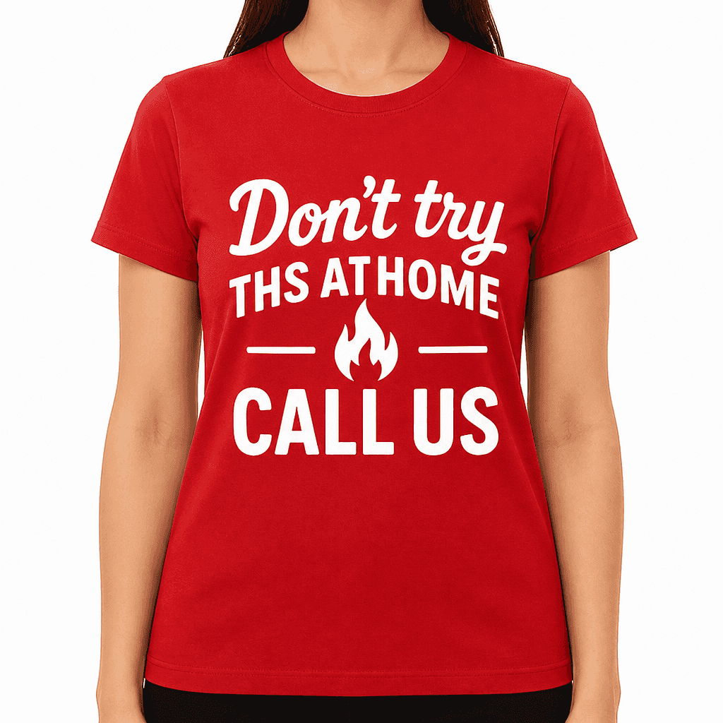 Don’t Try This at Home, Call Us T-Shirt
