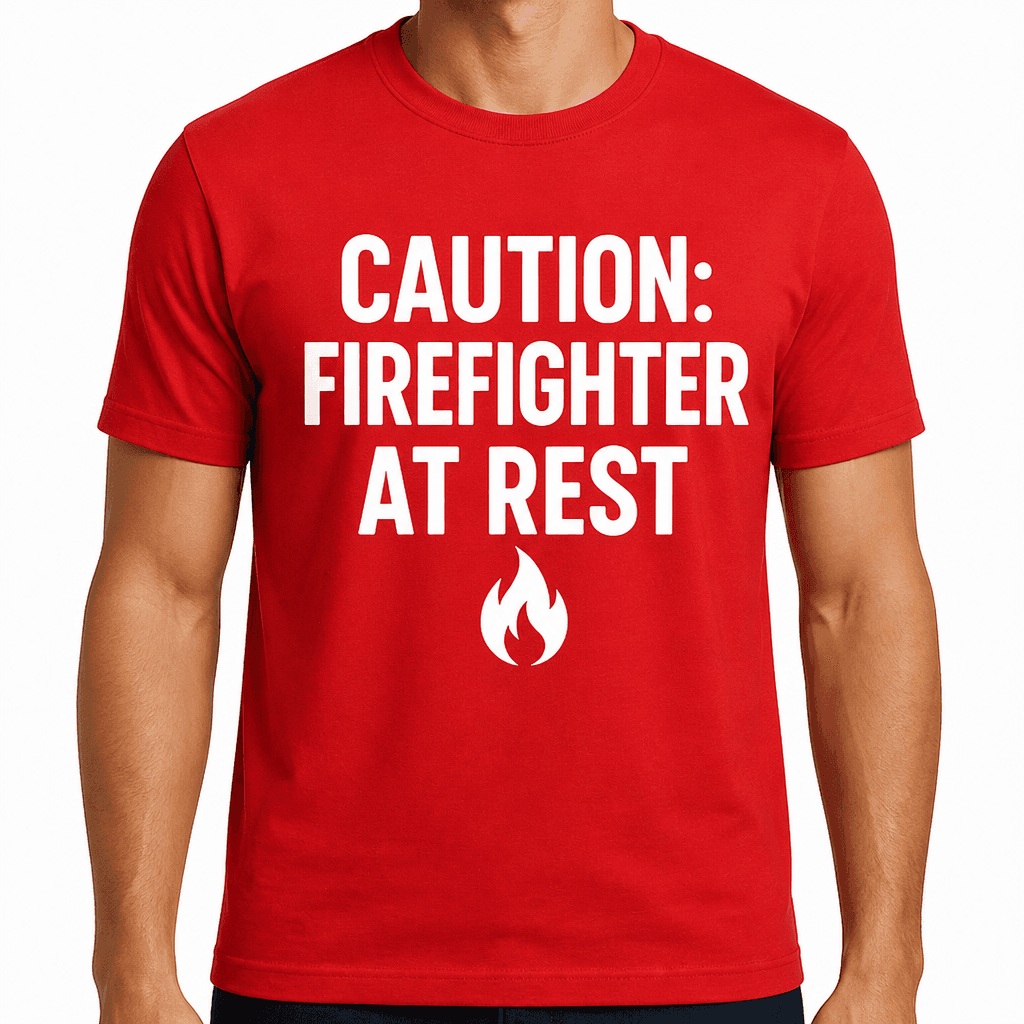 Caution: Firefighter at Rest T-Shirt