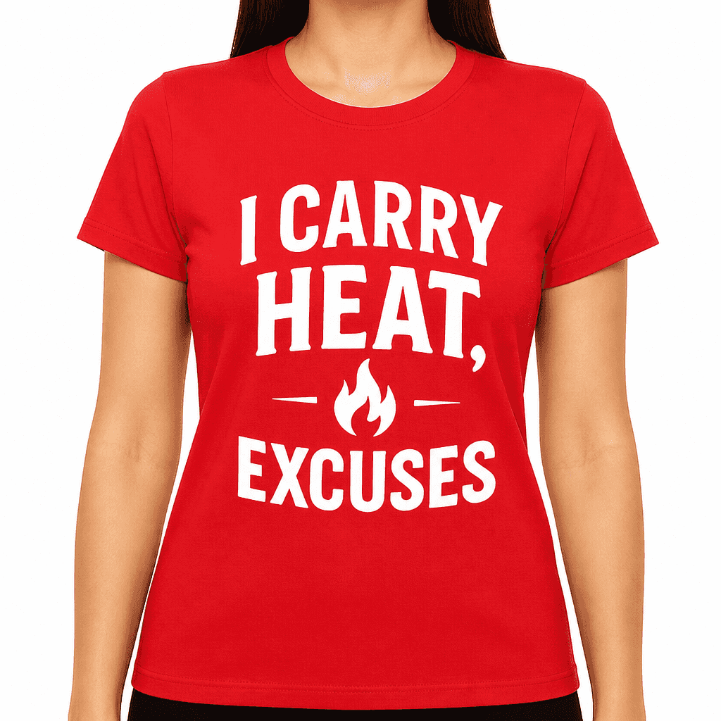 I Carry Heat, Not Excuses T-Shirt