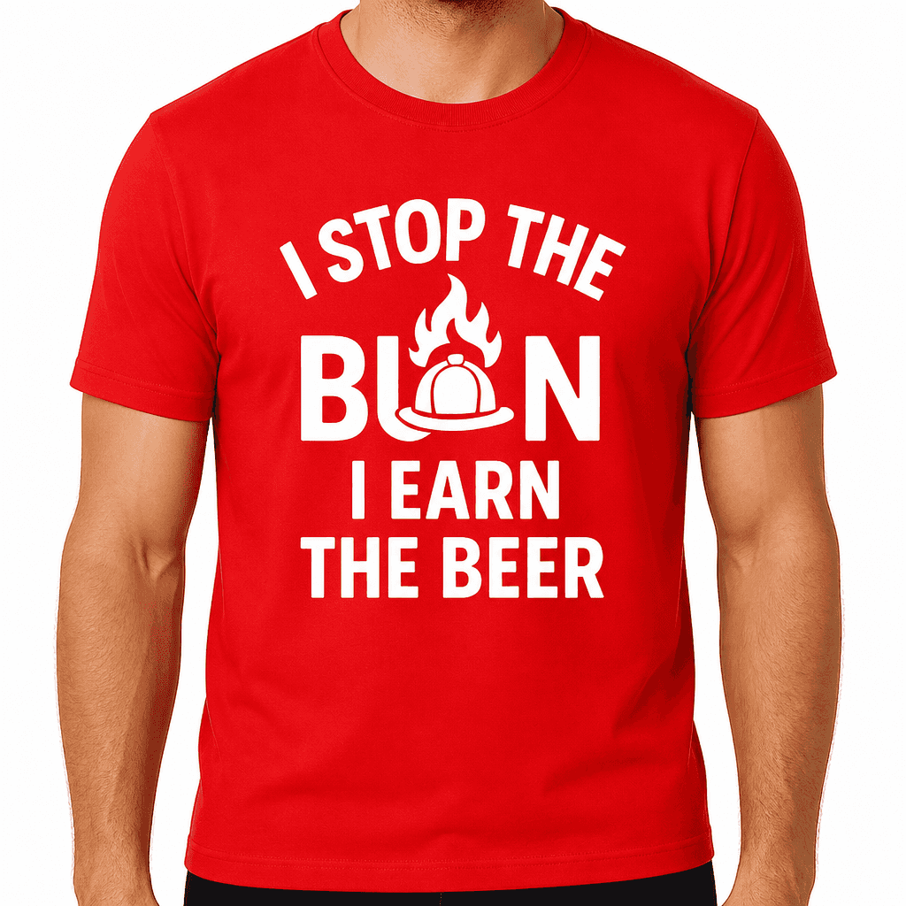 I Stop The Burn, I Earn The Beer T-Shirt