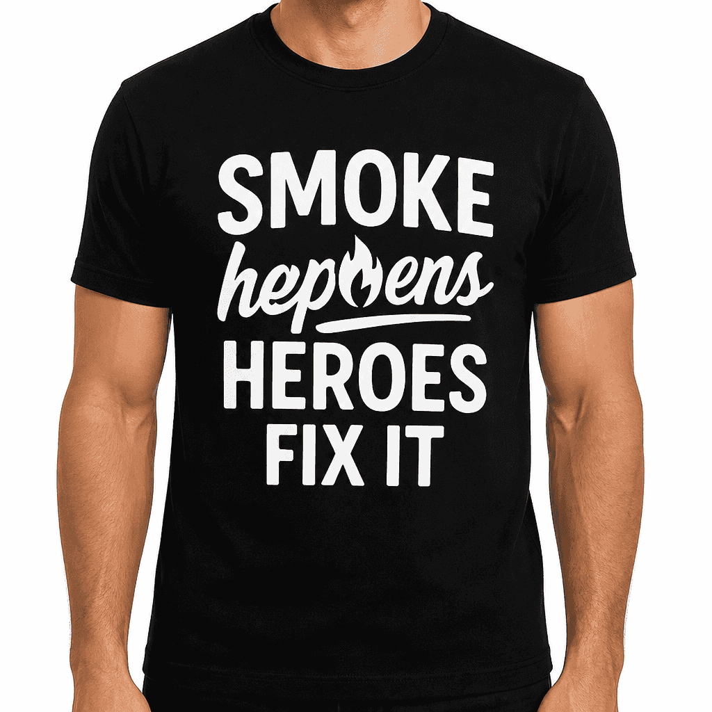 Smoke Happens, Heroes Fix It T-Shirt
