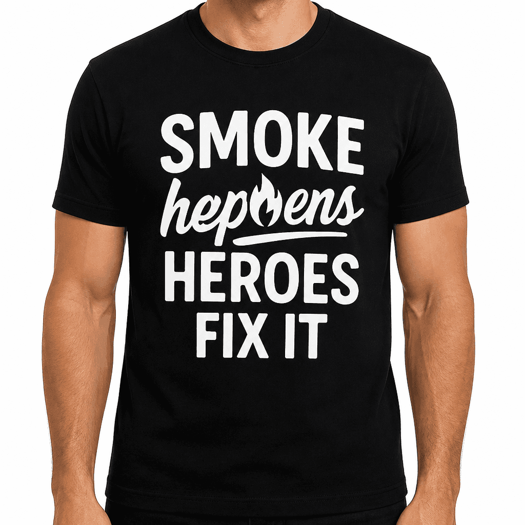 Smoke Happens, Heroes Fix It T-Shirt