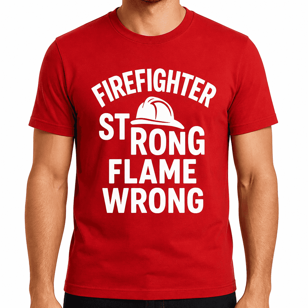 Firefighter Strong, Flame Wrong T-Shirt