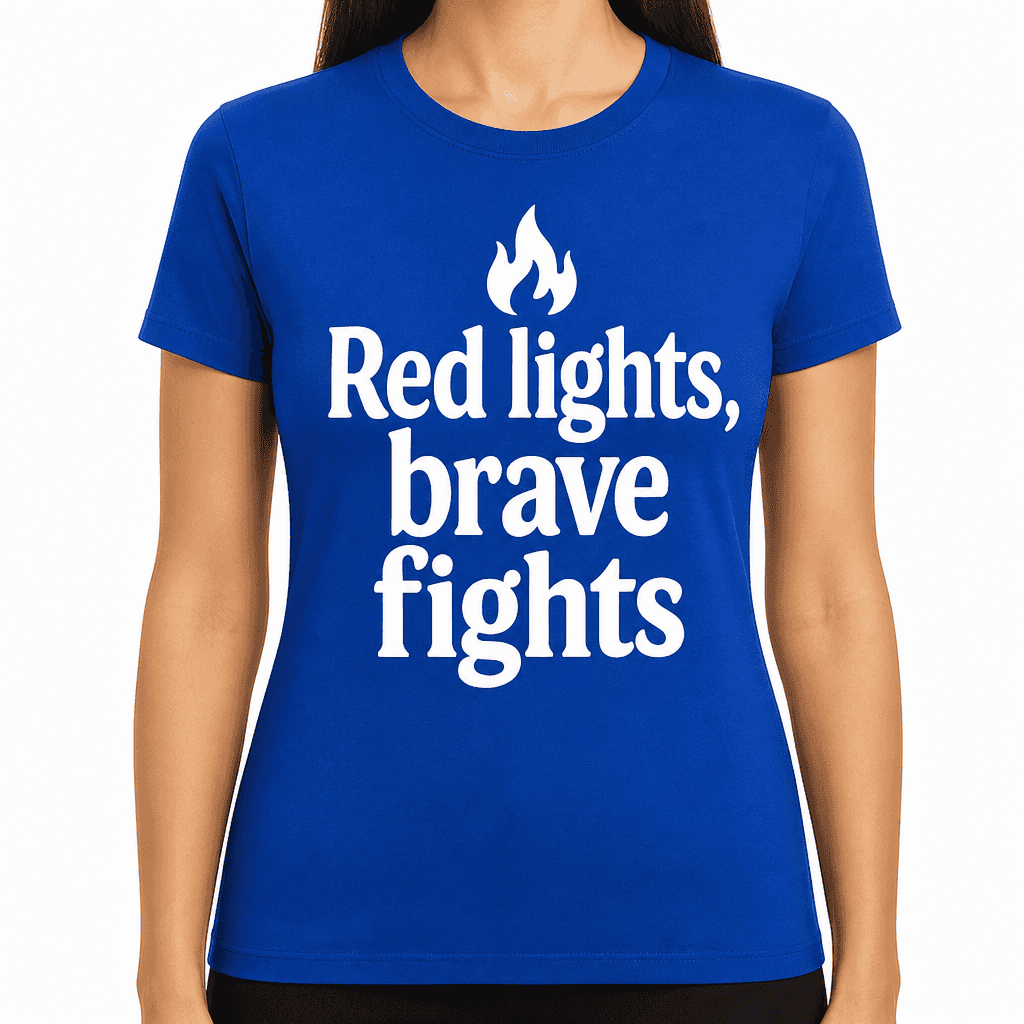Red Lights, Brave Fights T-Shirt