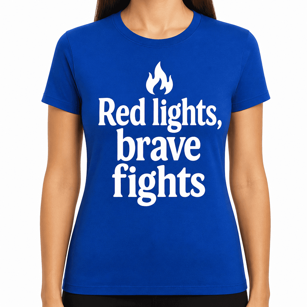 Red Lights, Brave Fights T-Shirt