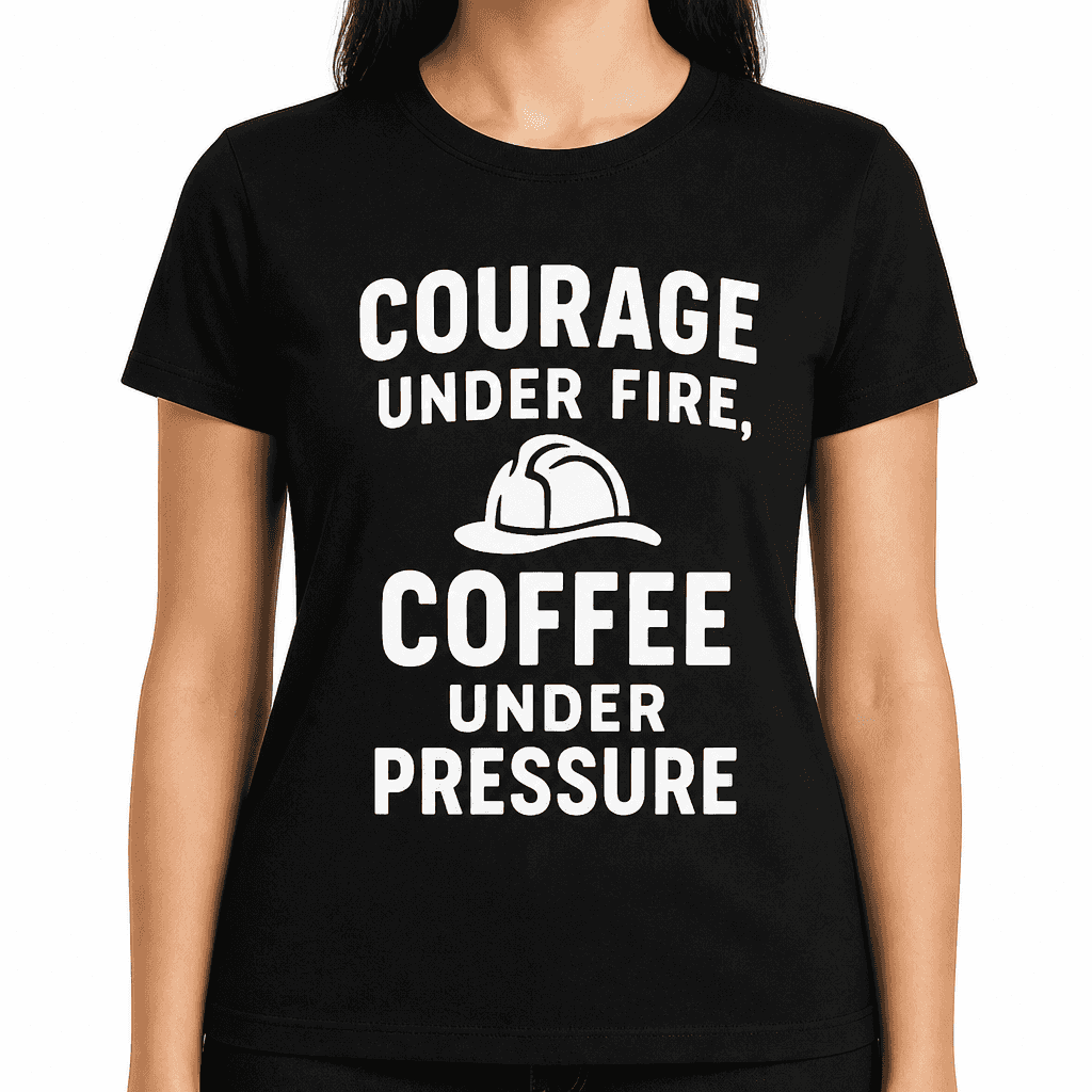 Courage Under Fire, Coffee Under Pressure T-Shirt