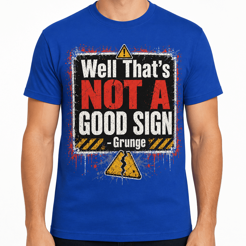 Funny Sarcastic T-Shirt - Well That's Not A Good Sign
