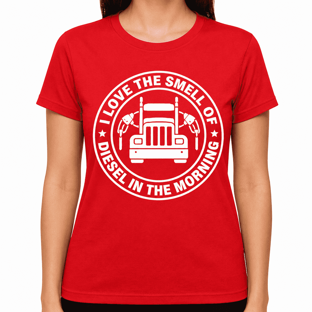 Funny T-Shirt for Truckers β I Love The Smell Of Diesel In The Morning